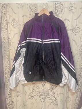 Wilson: vintage 90s purple windbreaker